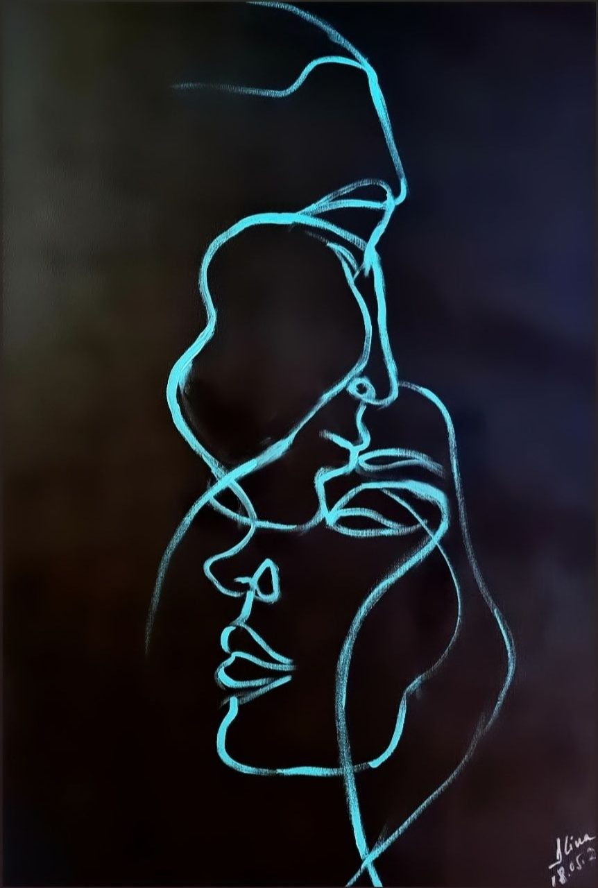 ArteDiAlina.com painting: intertwined lives